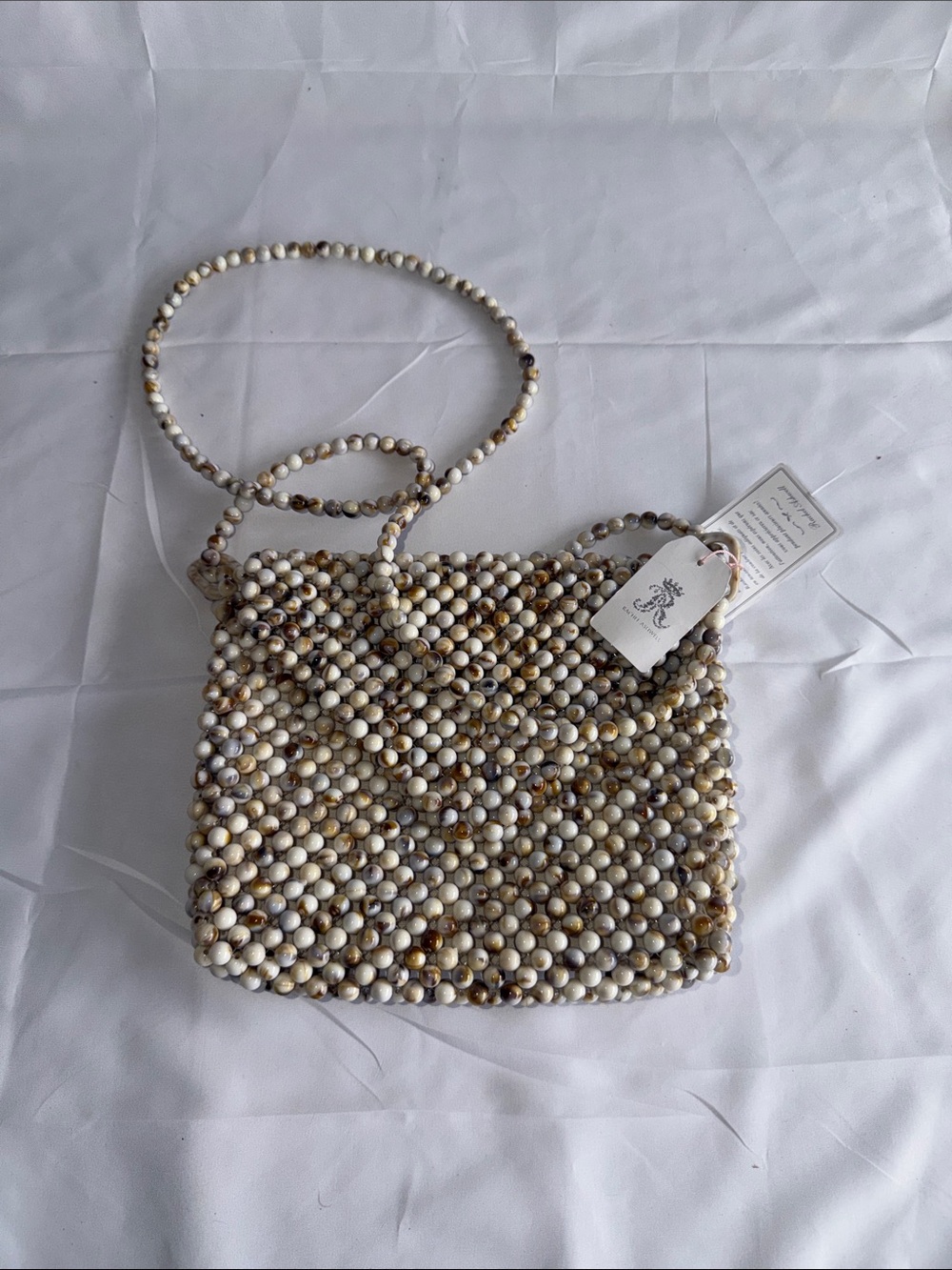 Rachel Ashwell "Shabby Chic" Marble Beaded Crossbody Envelope Bag